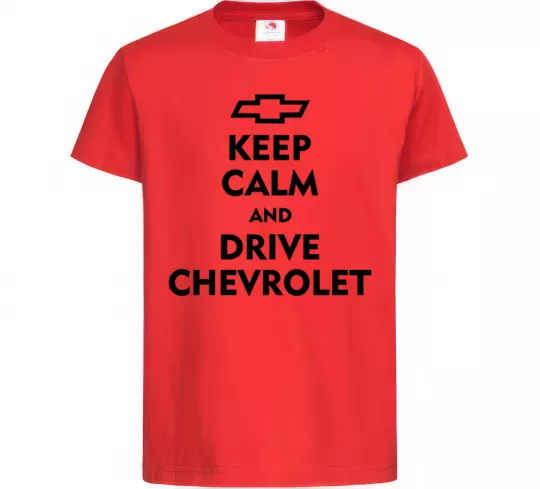Дитяча футболка Drive chevrolet Червоний фото