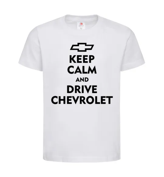 Детская футболка Drive chevrolet Белый фото