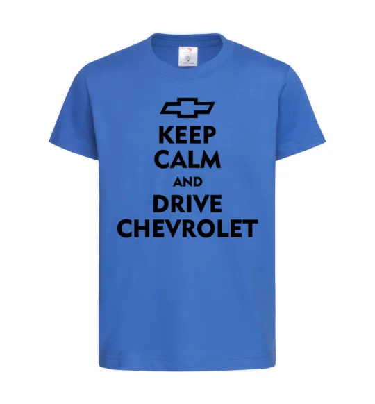 Детская футболка Drive chevrolet Ярко-синий фото