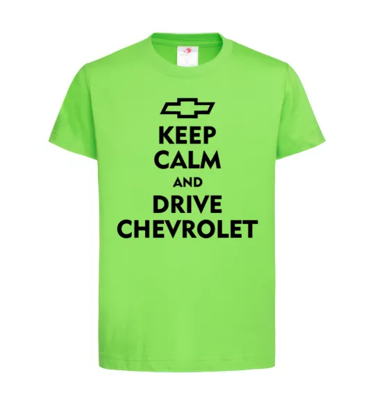 Детская футболка Drive chevrolet Лаймовый фото