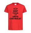 Детская футболка Drive chevrolet Красный фото