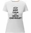 Жіноча преміум футболка Drive chevrolet Білий фото