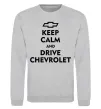 Свитшот Drive chevrolet Серый меланж фото
