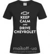 Женская футболка Drive chevrolet Черный фото
