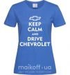 Жіноча футболка Drive chevrolet Яскраво-синій фото