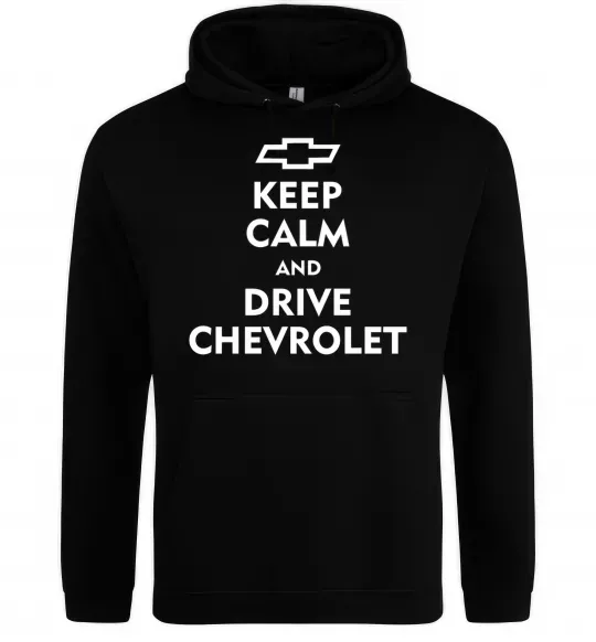 Мужская толстовка (худи) Drive chevrolet Черный фото