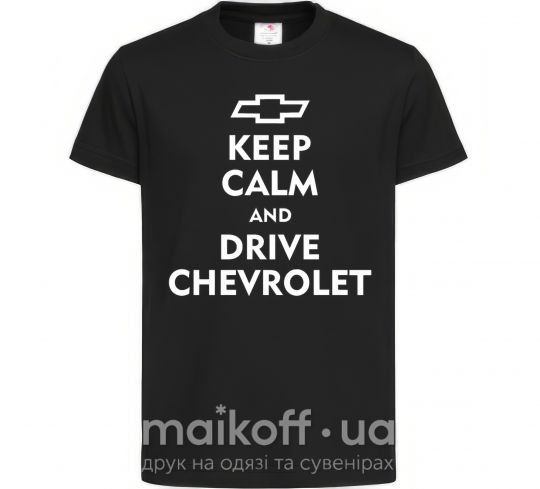 Детская футболка Drive chevrolet Черный фото