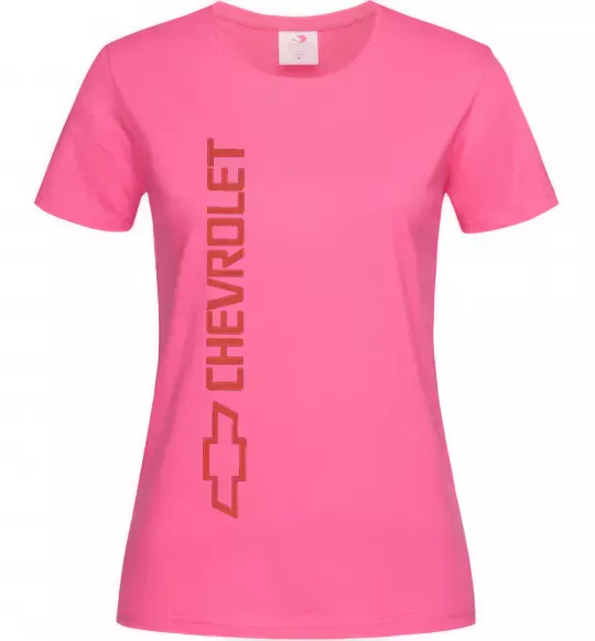 Жіноча футболка Chevro Яскраво-рожевий фото