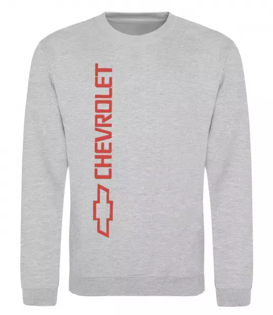 Свитшот Chevro Серый меланж фото