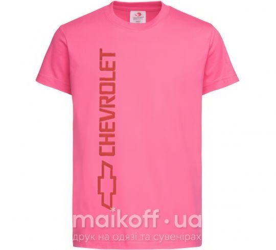 Дитяча футболка Chevro Яскраво-рожевий фото