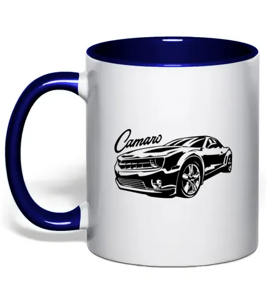 Чашка з кольоровою ручкою Camaro Глибокий темно-синій фото