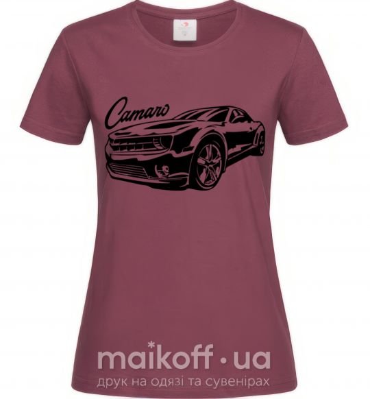 Жіноча футболка Camaro Бордовий фото