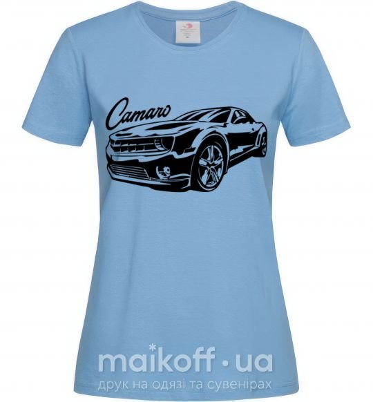 Женская футболка Camaro Голубой фото