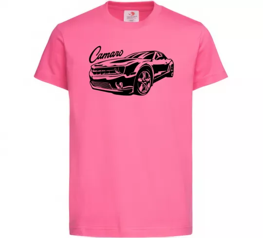 Дитяча футболка Camaro Яскраво-рожевий фото