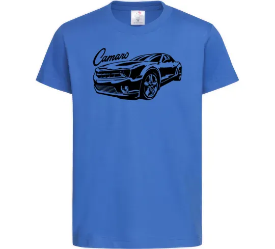 Дитяча футболка Camaro Яскраво-синій фото