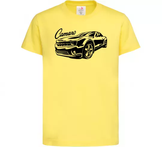 Дитяча футболка Camaro Лимонний фото