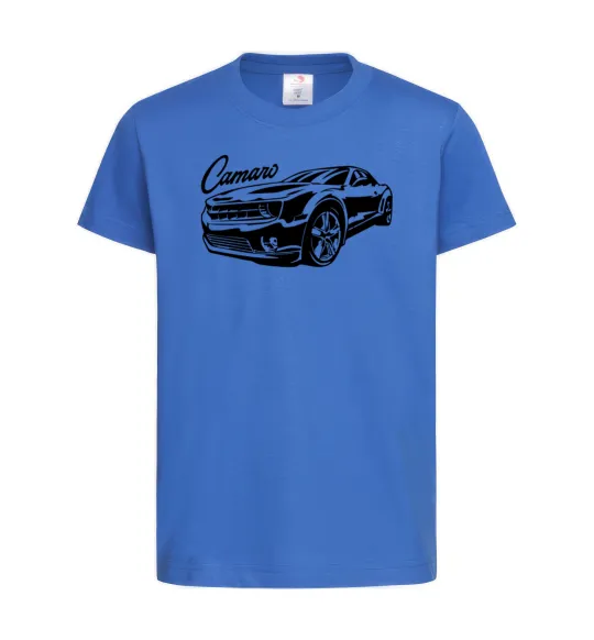 Дитяча футболка Camaro Яскраво-синій фото