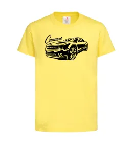 Дитяча футболка Camaro Лимонний фото
