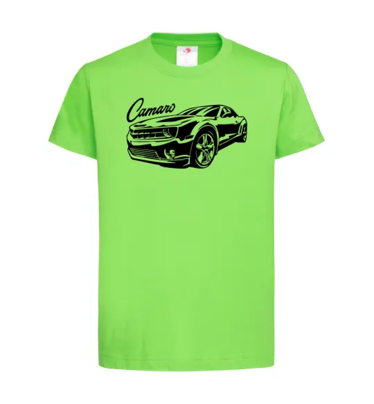 Дитяча футболка Camaro Лаймовий фото