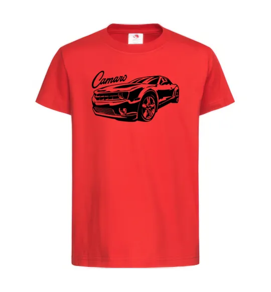 Дитяча футболка Camaro Червоний фото