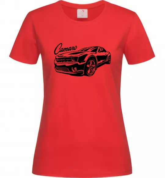 Жіноча футболка Camaro Червоний фото