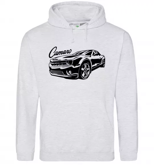 Чоловіча толстовка (худі) Camaro Сірий меланж фото