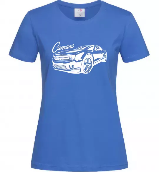 Жіноча футболка Camaro Яскраво-синій фото