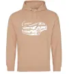 Женская толстовка (худи) Camaro Песочный фото