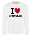 Світшот I love chrysler Білий Світшот I love chrysler Білий фото