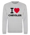 Світшот I love chrysler Сірий меланж Світшот I love chrysler Сірий меланж фото