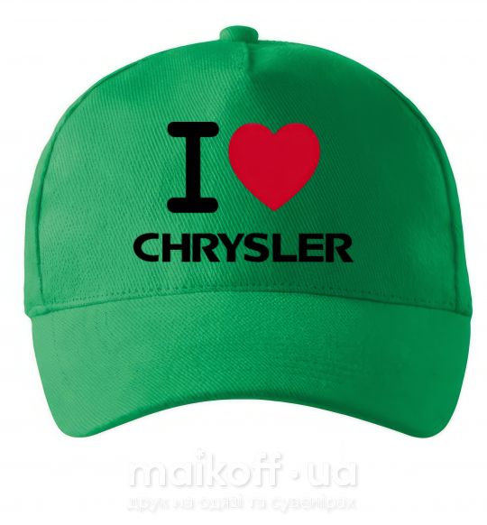 Кепка I love chrysler Зеленый фото