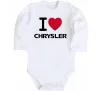 Детский боди I love chrysler Белый фото