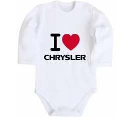 Детский боди Logo Chrysler Белый фото