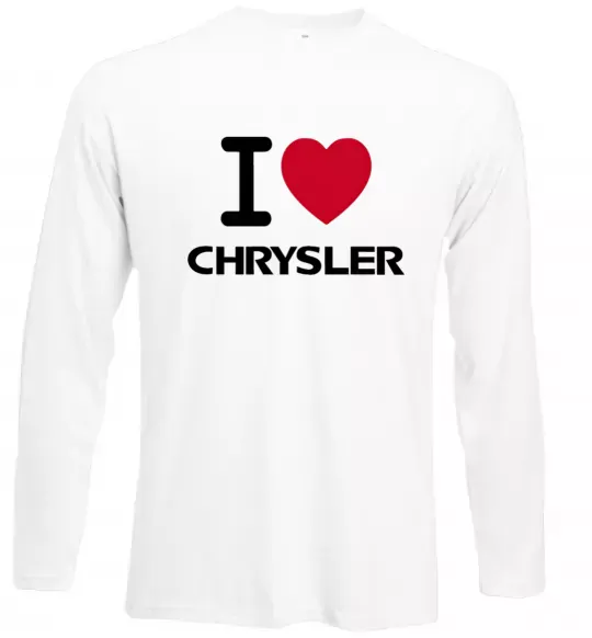 Лонгслив I love chrysler Белый фото