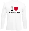 Лонгслив I love chrysler Белый фото