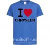 Дитяча футболка I love chrysler Яскраво-синій фото