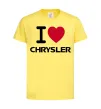 Детская футболка I love chrysler Лимонный фото