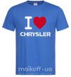 Мужская футболка I love chrysler Ярко-синий фото