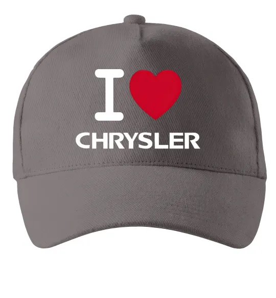 Кепка I love chrysler Серый фото