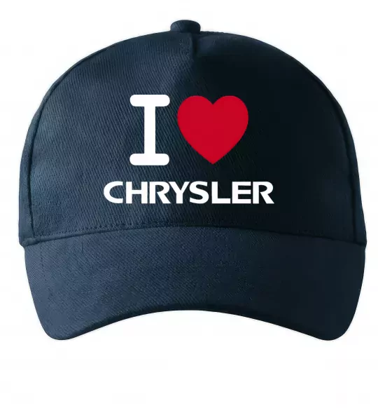 Кепка I love chrysler Темно-синій фото