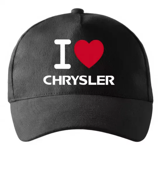 Кепка I love chrysler Чорний фото