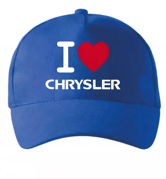 Кепка I love chrysler Яскраво-синій фото