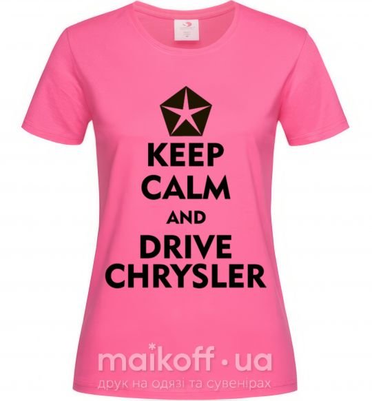 Жіноча футболка Drive chrysler Яскраво-рожевий фото
