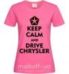 Женская футболка Drive chrysler Ярко-розовый фото