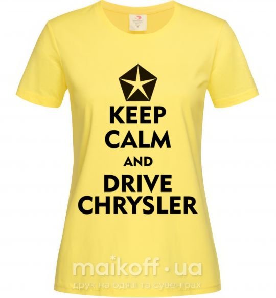 Женская футболка Drive chrysler Лимонный фото
