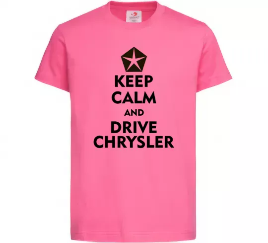 Дитяча футболка Drive chrysler Яскраво-рожевий фото