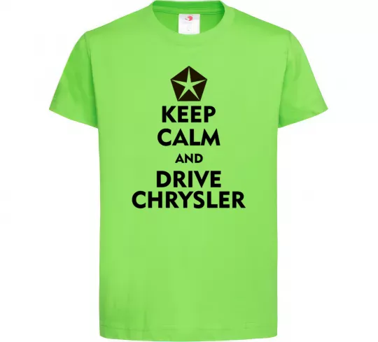 Дитяча футболка Drive chrysler Лаймовий фото