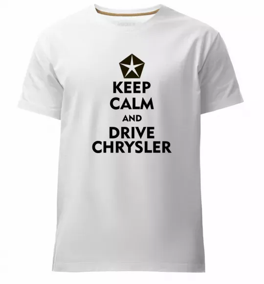 Мужская премиум футболка Drive chrysler Белый фото
