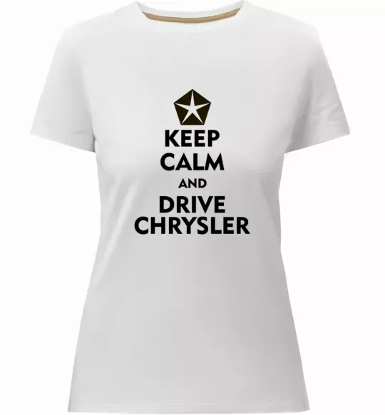 Женская премиум футболка Drive chrysler Белый фото