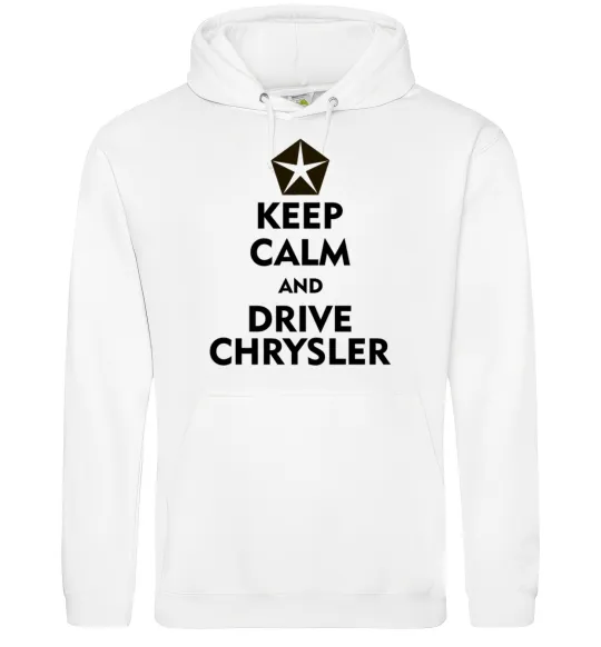 Мужская толстовка (худи) Drive chrysler Белый фото